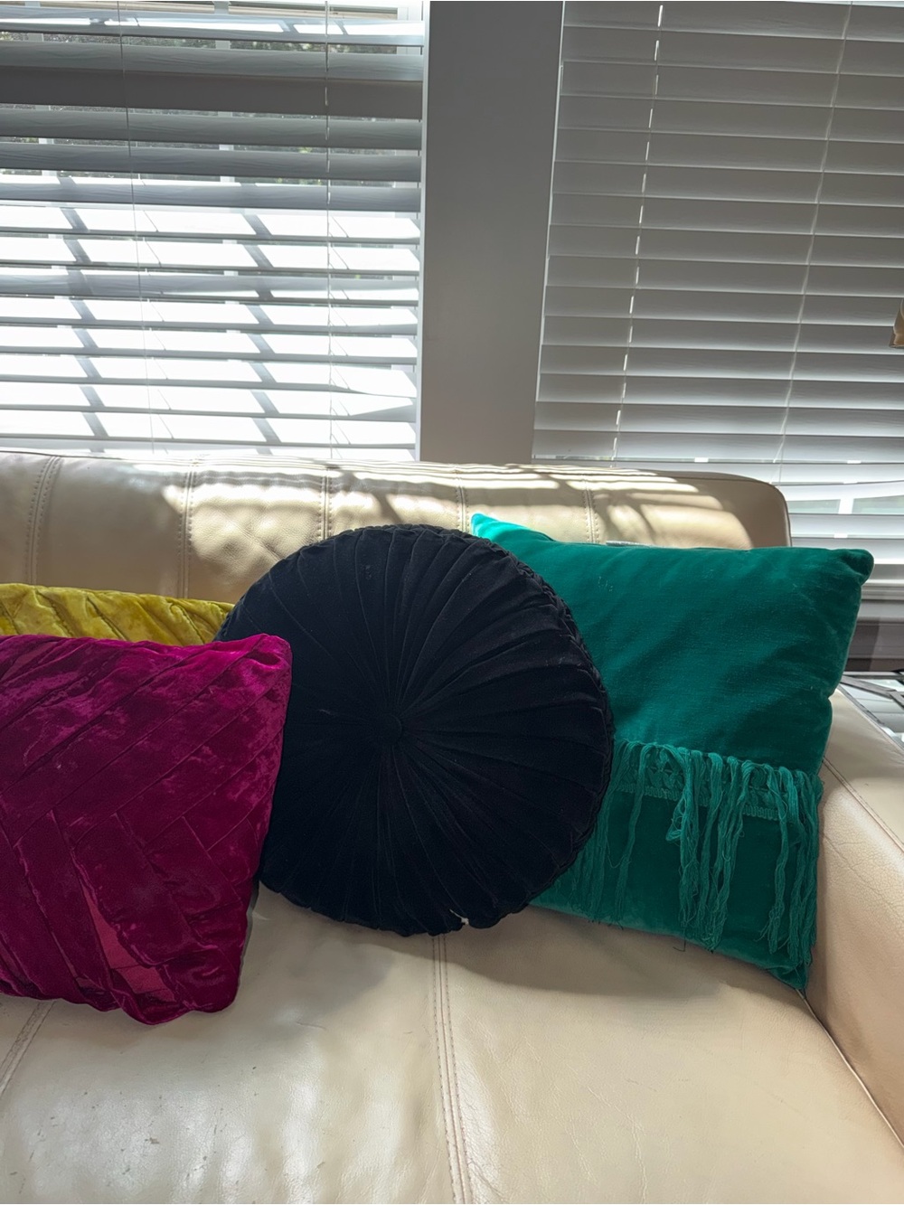 Opalhouse Velvet 🚨 Accent Pillow Set of 6 in Teal, Black, Yellow, and Magenta
